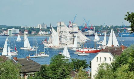 Windjammer-Parade bei der Kieler Woche